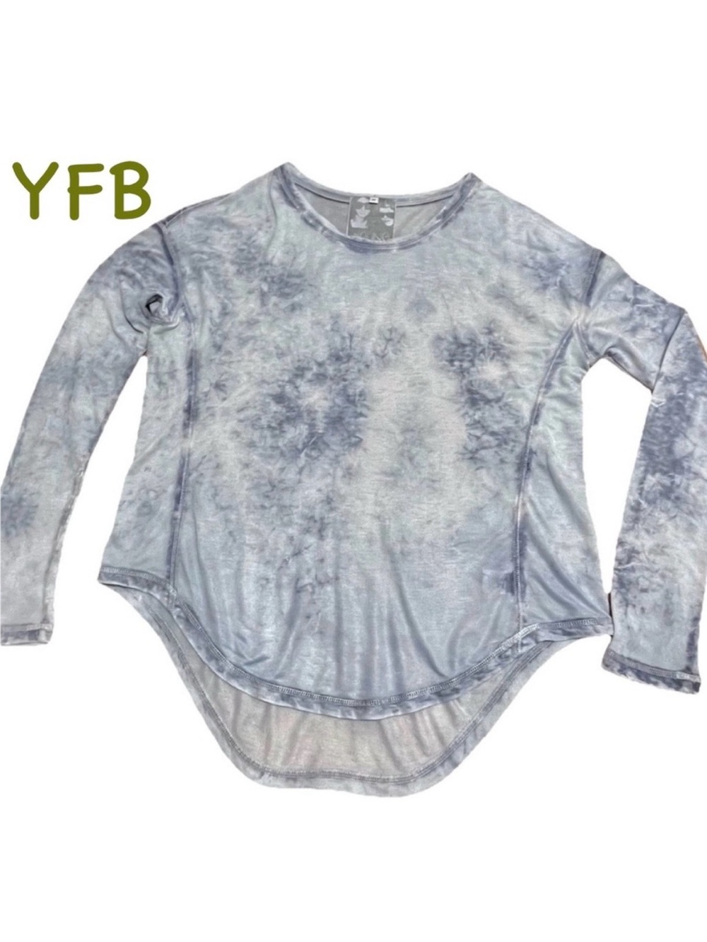 YOUNG FABULOUS & BROKE Tunic Shirt ~ Blue Tie Dye YFB